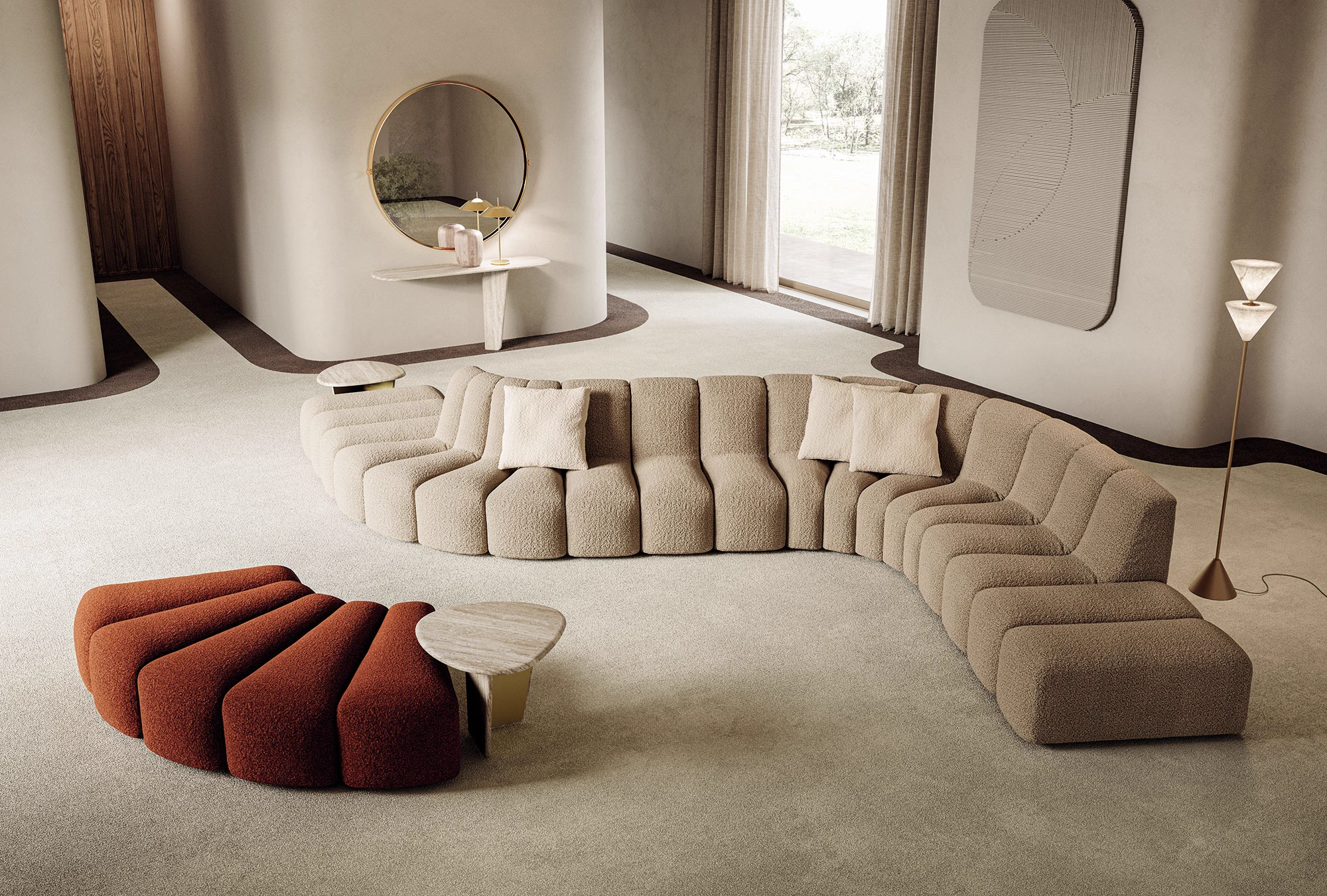 Диван Noah — Vittoria Frigerio, кожа, фото 3