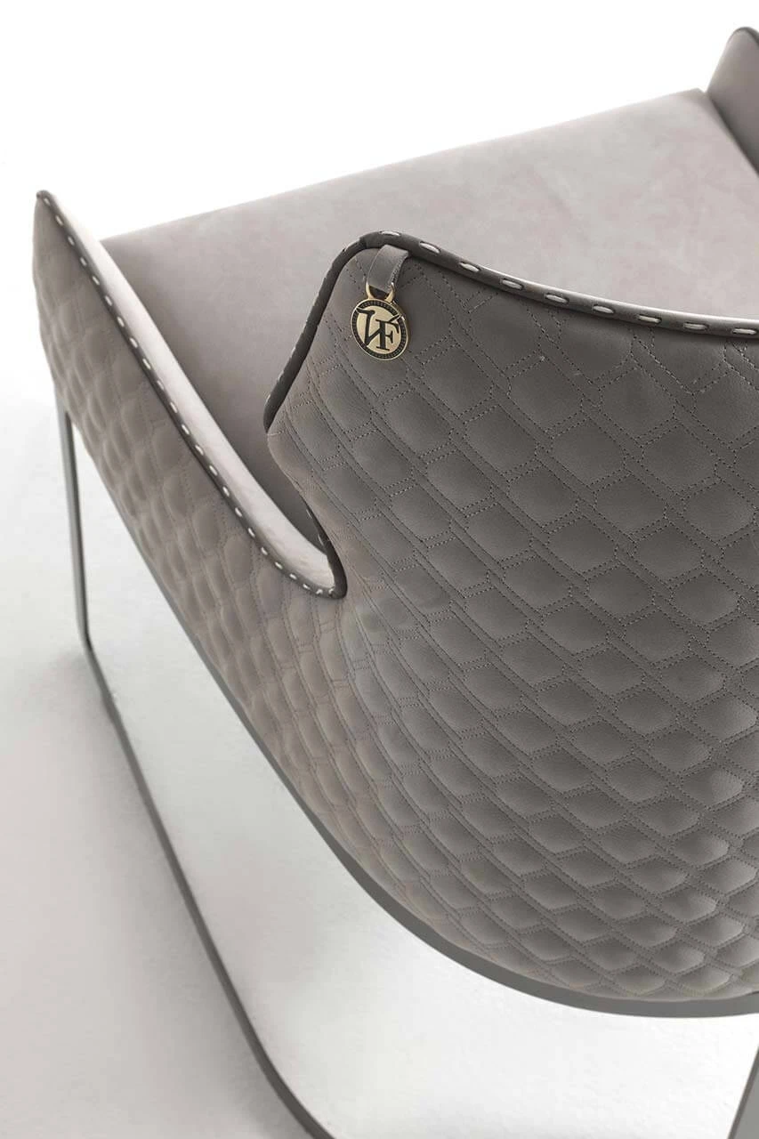 Кресло Piola Metal — Vittoria Frigerio, кожа, фото 5