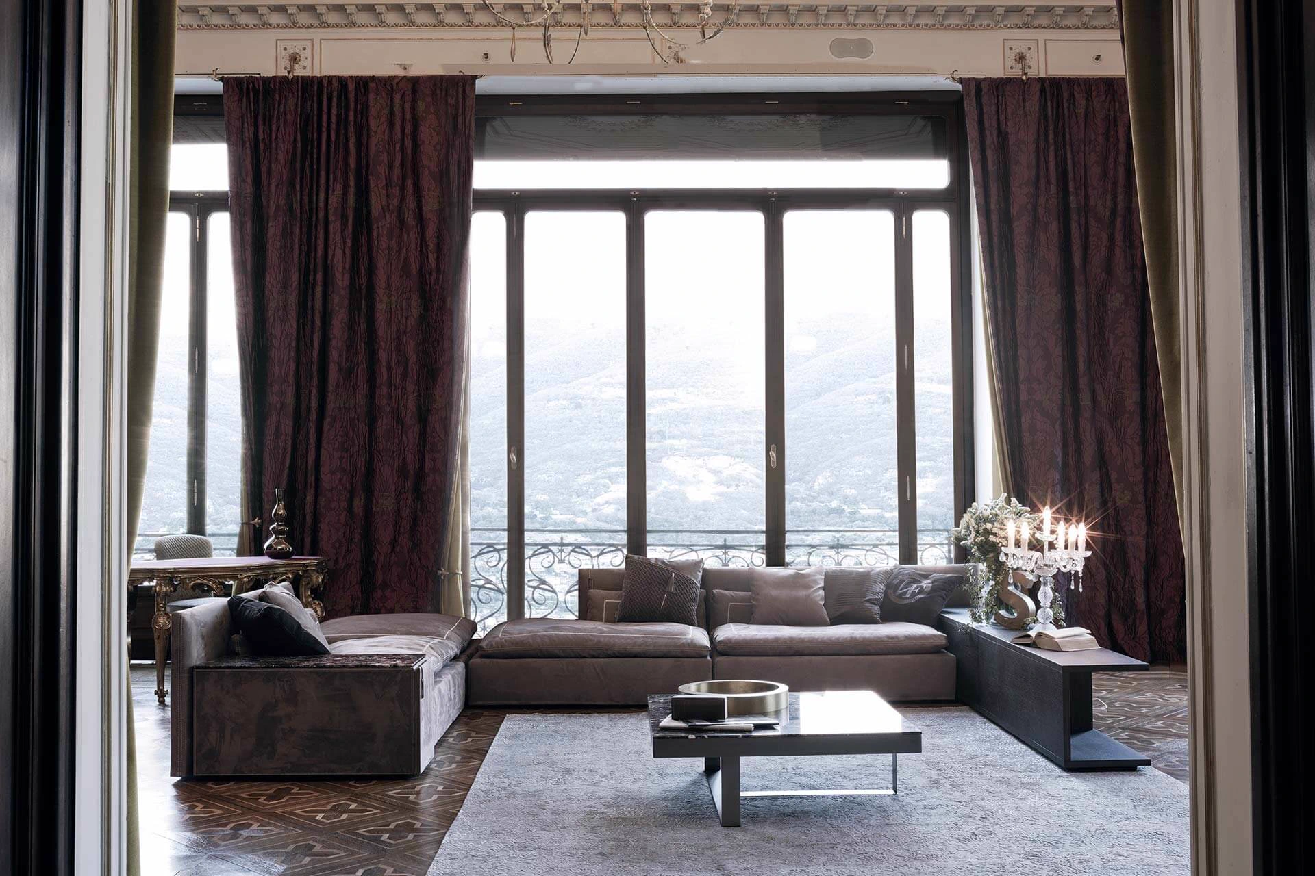 Диван Savoia — Vittoria Frigerio, кожа, фото 2