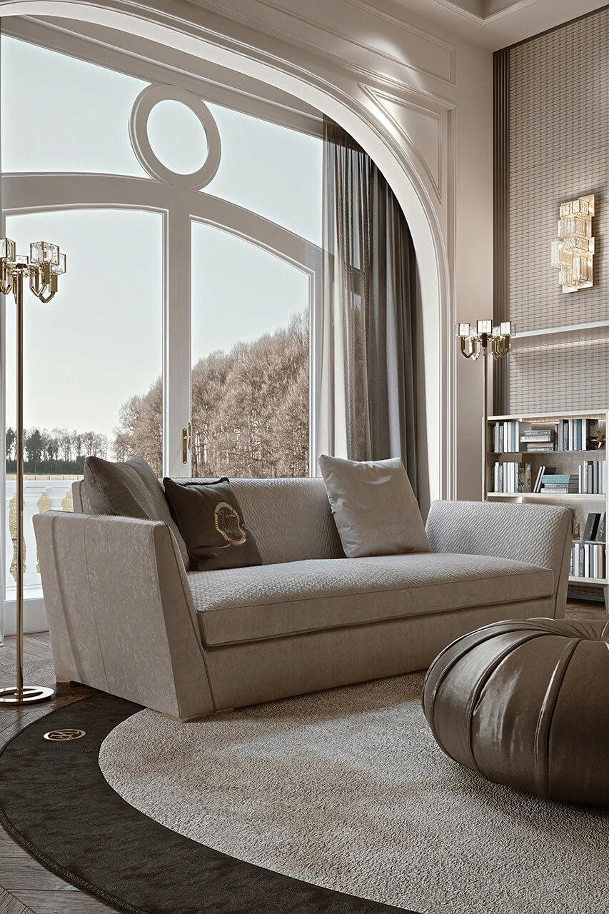 Диван Visconti — Vittoria Frigerio, кожа, фото 3